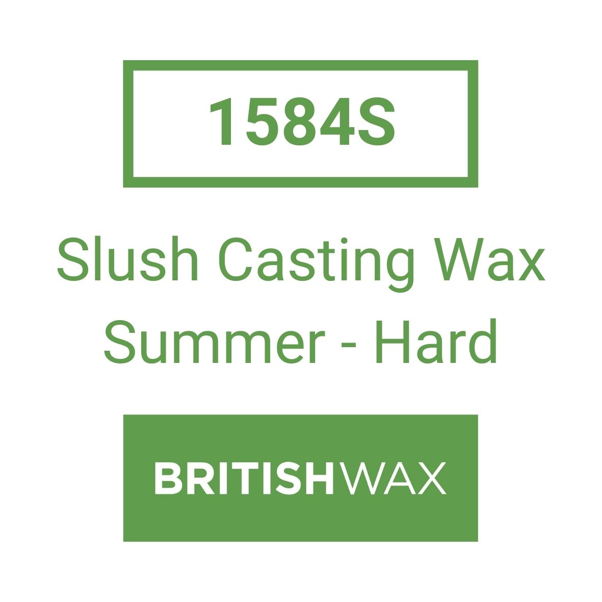 1584S Hard Slush Casting Wax - Summer