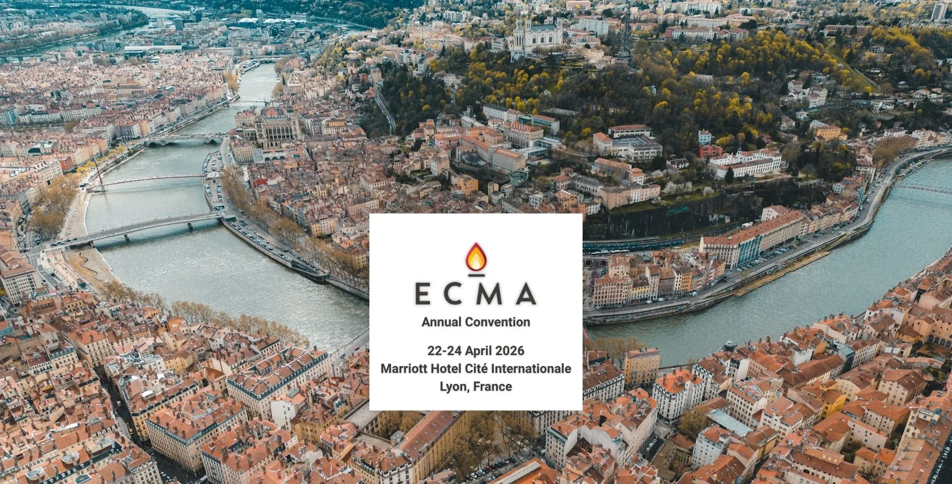 A banner advertising the presence of British Wax at the ECMA Annual Convention 2026